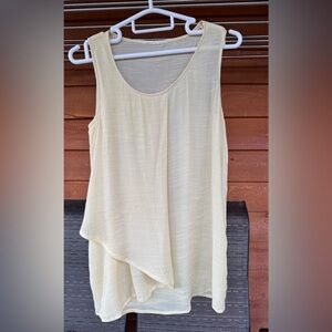 Chic Yellow Sleeveless Tank Top